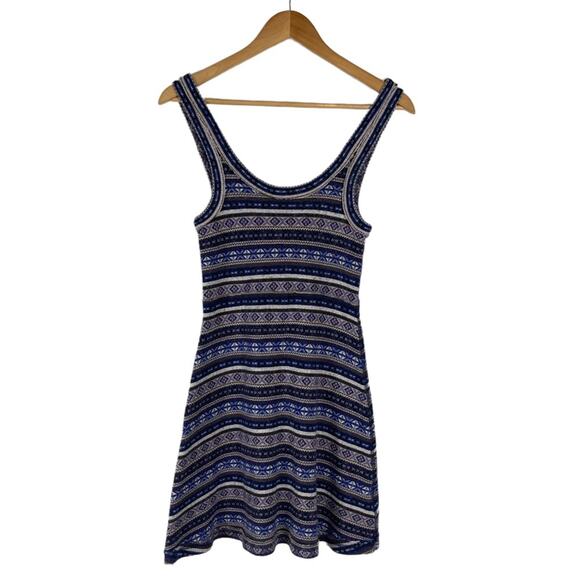 Free People Fair Isle Sleeveless Sweater Mini Dress Medium - Picture 4 of 9